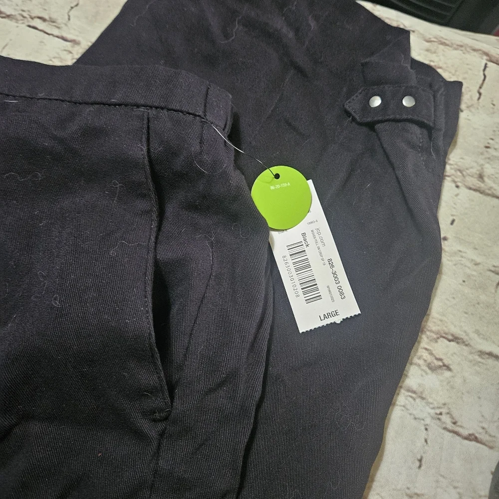 🔥NWT east 5th pull on wide‎ leg capri l